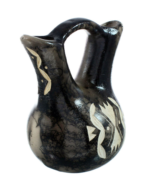 Native American Navajo Horse Hair Wedding Vase JX130513